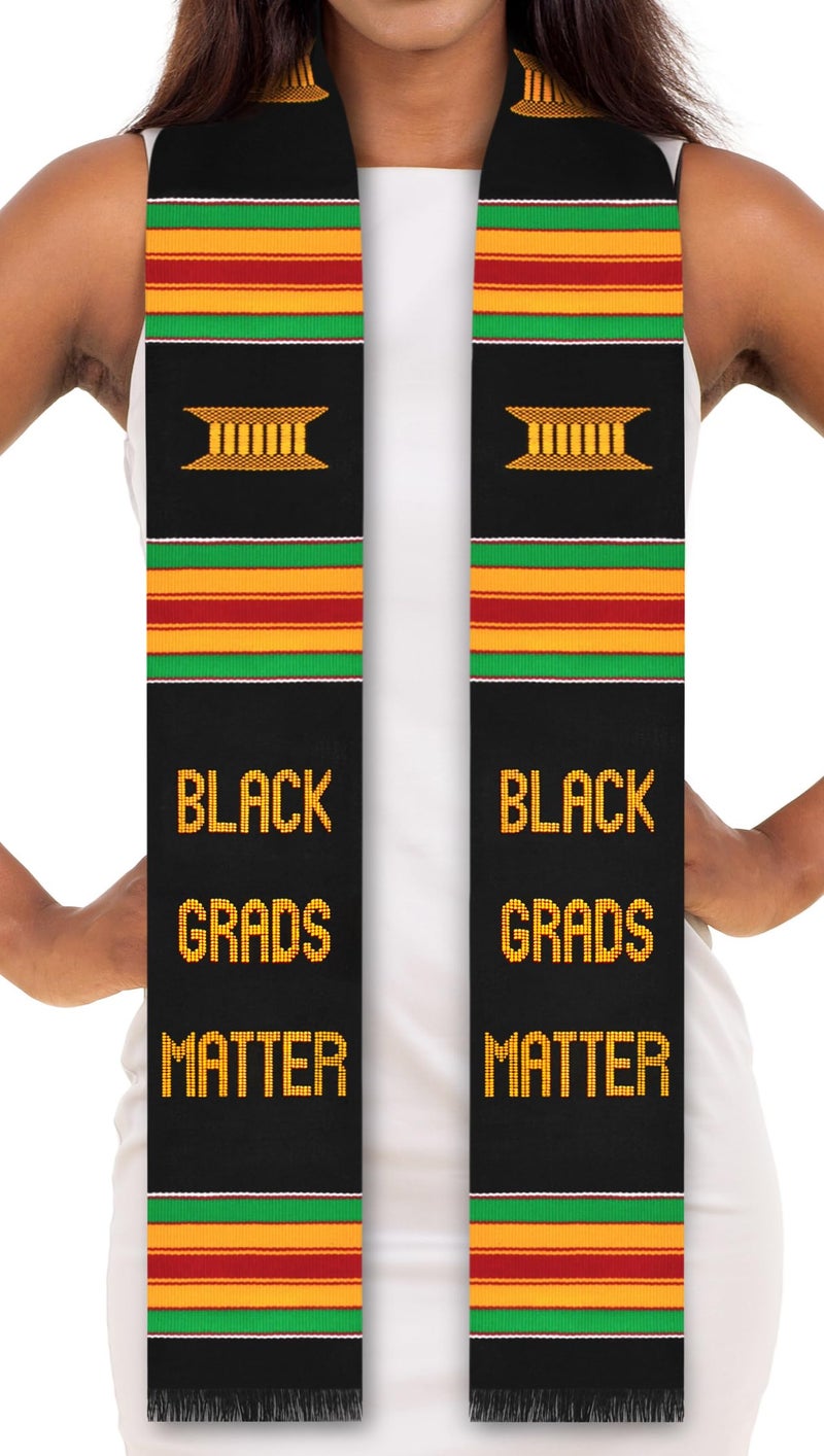 ADVANSYNC Black Grads Matter Kente Stole (BGM No Year) - Image 1